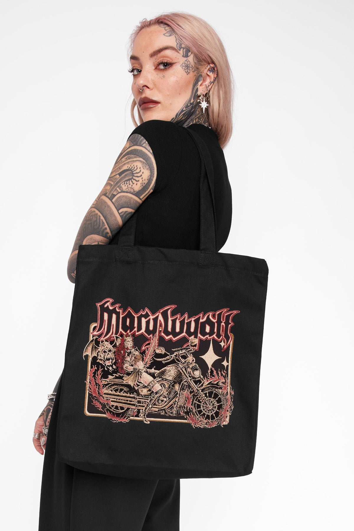 Hexie Canvas Tote Bag